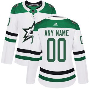 Dámské NHL Dallas Stars dresy Personalizované Adidas Venkovní Bílý Authentic