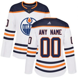 Dámské NHL Edmonton Oilers dresy Personalizované Adidas Venkovní Bílý Authentic