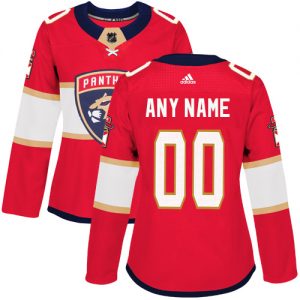 Dámské NHL Florida Panthers dresy Personalizované Adidas Domácí Červené Authentic