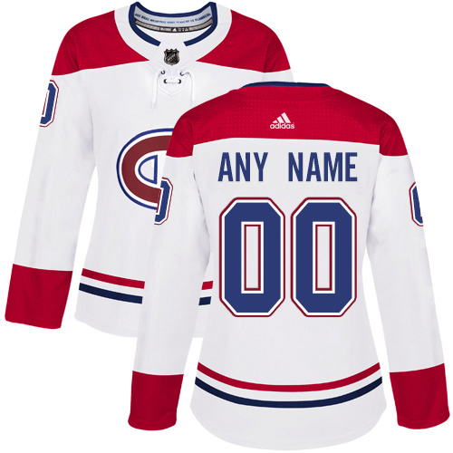 Dámské NHL Montreal Canadiens dresy Personalizované Adidas Venkovní Bílý Authentic