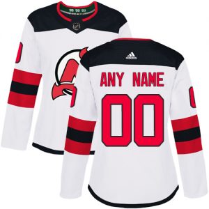 Dámské NHL New Jersey Devils dresy Personalizované Adidas Venkovní Bílý Authentic
