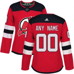 Dámské NHL New Jersey Devils dresy Personalizované Adidas Domácí Červené Authentic