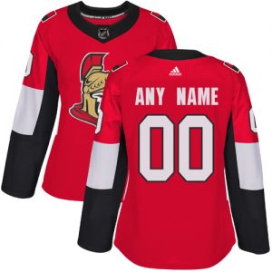 Dámské NHL Ottawa Senators dresy Personalizované Adidas Domácí Červené Authentic