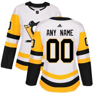 Dámské NHL Pittsburgh Penguins dresy Personalizované Adidas Venkovní Bílý Authentic
