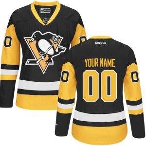 Dámské NHL Pittsburgh Penguins dresy Personalizované Reebok Alternativní Černá Zlato Authentic