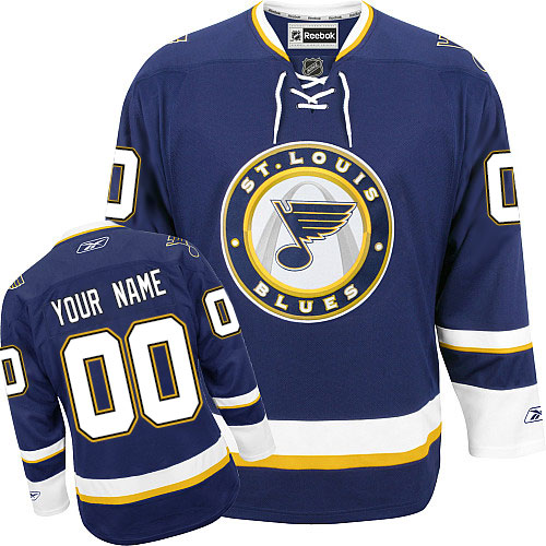 Dámské NHL St. Louis Blues dresy Personalizované Reebok Alternativní Námořnická modrá Authentic