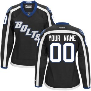 Dámské NHL Tampa Bay Lightning dresy Personalizované Reebok Alternativní Černá Authentic