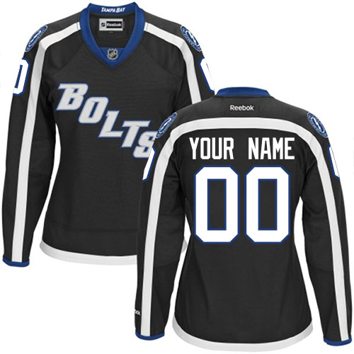 Dámské NHL Tampa Bay Lightning dresy Personalizované Reebok Alternativní Černá Authentic