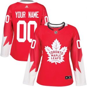 Dámské NHL Toronto Maple Leafs dresy Personalizované Adidas Červené Alternate