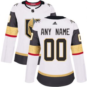 Dámské NHL Vegas Golden Knights dresy Personalizované Adidas Venkovní Bílý Authentic