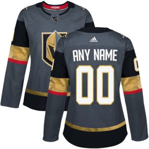 Dámské NHL Vegas Golden Knights dresy Personalizované Adidas Domácí Šedá Authentic