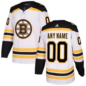 Dětské NHL Boston Bruins dresy Personalizované Adidas Venkovní Bílý Authentic