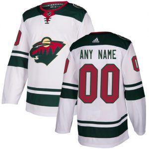 Dětské NHL Minnesota Wild dresy Personalizované Adidas Venkovní Bílý Authentic