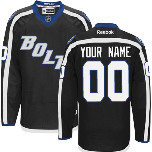 Dětské NHL Tampa Bay Lightning dresy Personalizované Reebok Alternativní Černá Authentic