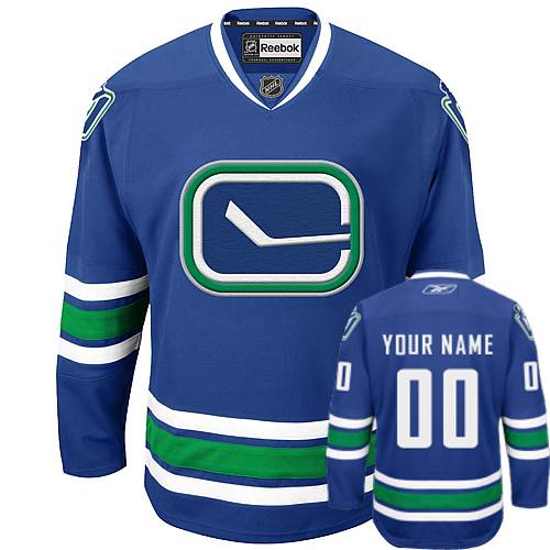 Dětské NHL Vancouver Canucks dresy Personalizované Reebok New Alternativní Kuninkaallisen modrá Authentic