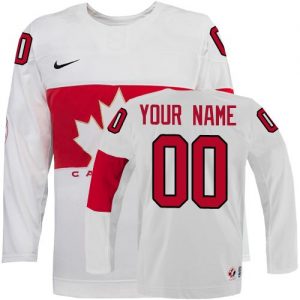 Dětské NHL Olympic Premier Bílý Personalizované  Team Canada dresy Domácí 2014