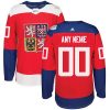 Dětské NHL Team Czech Republic dresy Personalizované Premier Červené Venkovní 2016 World Cup