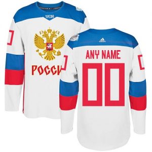 Dětské NHL Team Russia dresy Personalizované Premier Bílý Domácí 2016 World Cup