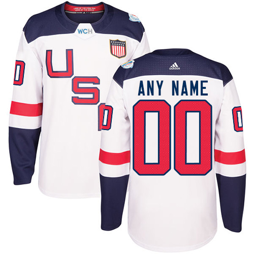 Dětské NHL Team USA dresy Personalizované Premier Bílý Domácí 2016 World Cup