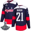 Washington Capitals 21 Dennis Maruk Navy Authentic Stadium Series 2018 Stanley Cup Final