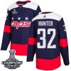 Washington Capitals 32 Dale Hunter Navy Authentic Stadium Series 2018 Stanley Cup Final