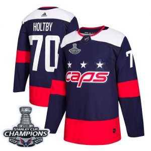 Washington Capitals 70 Braden Holtby Navy Authentic Stadium Series 2018 Stanley Cup Final