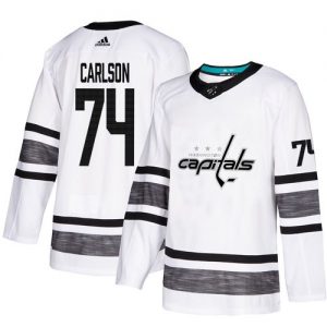 74 John Carlson Bílý Authentic 2019 All Star Stitched NHL hokejové dresy