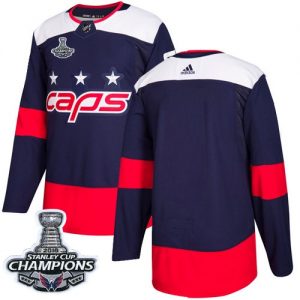 Washington Capitals Blank Navy Authentic Stadium Series 2018 Stanley Cup Final Champions