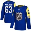 Boston Bruins dresy 63 Brad Marchand Royal 2018 All Star Atlantic Division