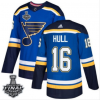 Pánské NHL St. Louis Blues dresy Brett Hull Royal Domácí modrá 2019 Stanley Cup Final Stitched