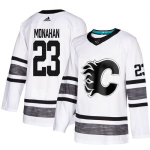 Calgary Flames dresy 23 Sean Monahan Bílý 2019 All Star Game Parley hokejové dresy