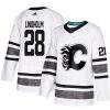 Calgary Flames dresy 28 Elias Lindholm Bílý 2019 All Star Game Parley