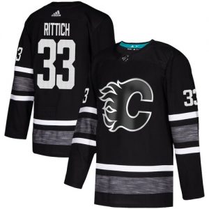 Calgary Flames dresy 33 David Rittich Černá 2019 All Star Game Parley