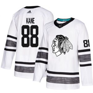 Chicago Blackhawks dresy 88 Patrick Kane Bílý 2019 All Star hokejové dresy