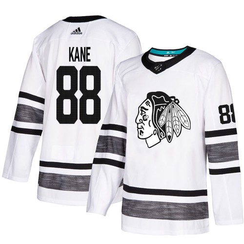 Chicago Blackhawks dresy 88 Patrick Kane Bílý 2019 All Star