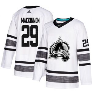 Colorado Avalanche 29 Nathan MacKinnon Bílý 2019 All Star hokejové dresy