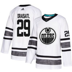 Edmonton Oilers dresy 29 Leon Draisaitl Bílý 2019 All Star Stitched