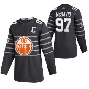 Edmonton Oilers dresy 97 Connor McDavid Šedá 2020 All Star hokejové dresy