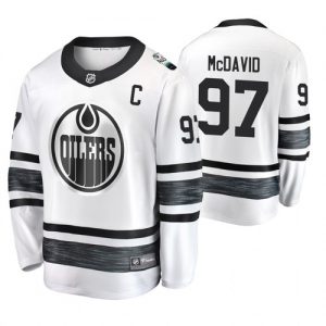 Edmonton Oilers dresy 97 Connor McDavid hokejové dresy Bílý 2020 All Star hokejové dresy