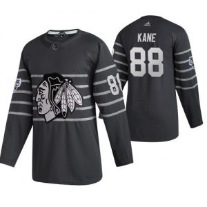Pánské Chicago Blackhawks 88 Patrick Kane hokejové dresy Šedá 2020 All Star