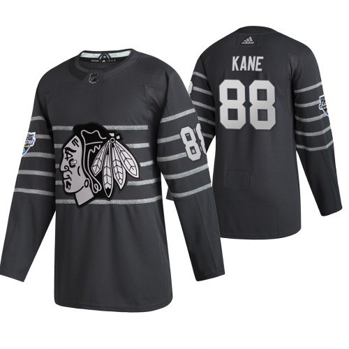 Pánské Chicago Blackhawks Patrick Kane Šedá 2020 All Star hokejové dresy