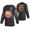 Pánské Edmonton Oilers Connor McDavid Šedá 2020 All Star hokejové dresy