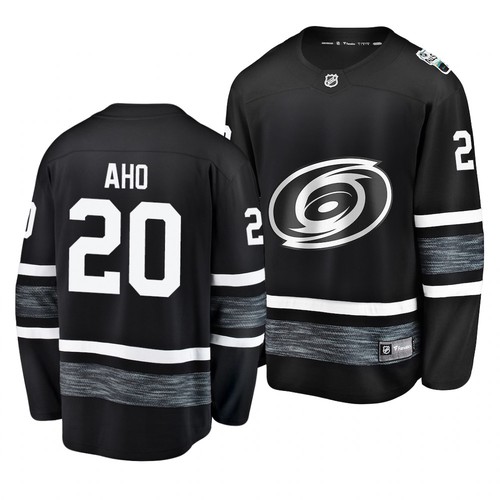 Pánské Carolina Hurricanes Sebastian Aho Černá 2019 All Star hokejové dresy