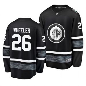 Pánské Winnipeg Jets Blake Wheeler Černá 2019 All Star hokejové dresy