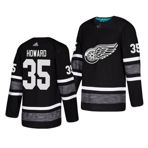 Pánské Detroit Red Wings Jimmy Howard Černá Parley Pro 2019 All Star hokejové dresy