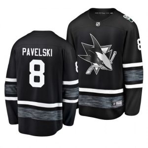 Pánské San Jose Sharks Joe Pavelski Černá 2019 All Star hokejové dresy