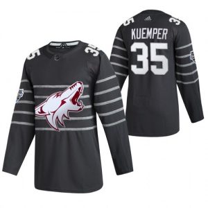 Pánské 2020 All Star Arizona Coyotes Darcy Kuemper Šedá hokejové dresy