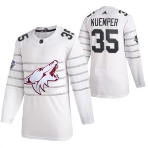 Pánské 2020 All Star Arizona Coyotes Darcy Kuemper Bílý hokejové dresy