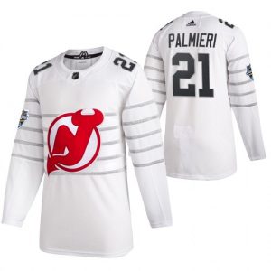 Pánské 2020 All Star New Jersey Devils Kyle Palmieri Bílý hokejové dresy