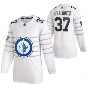 Pánské 2020 All Star Winnipeg Jets Connor Hellebuyck Bílý hokejové dresy